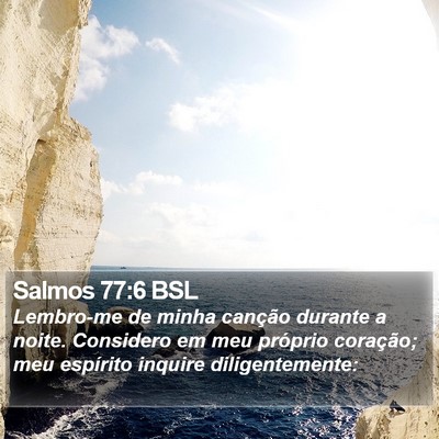 Salmos 77:6 BSL Bible Verse Image