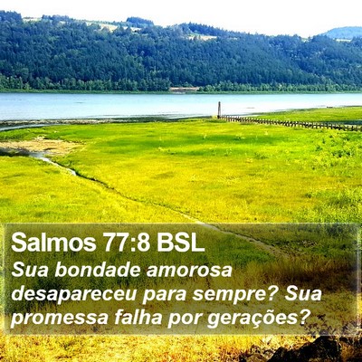 Salmos 77:8 BSL Bible Verse Image