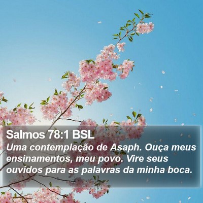 Salmos 78:1 BSL Bible Verse Image