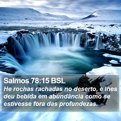 Salmos 78:15 BSL Bible Verse Image