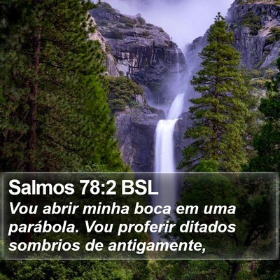 Salmos 78:2 BSL Bible Verse Image