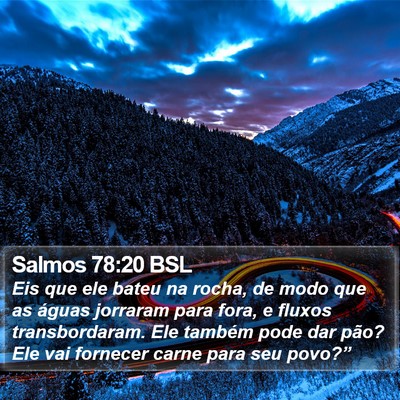 Salmos 78:20 BSL Bible Verse Image