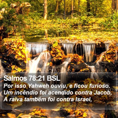 Salmos 78:21 BSL Bible Verse Image