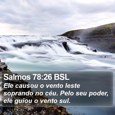 Salmos 78:26 BSL Bible Verse Image