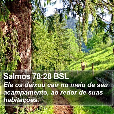 Salmos 78:28 BSL Bible Verse Image