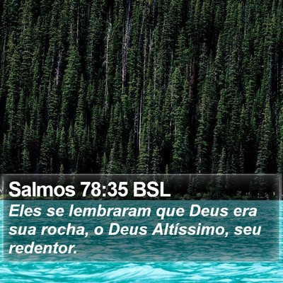 Salmos 78:35 BSL Bible Verse Image