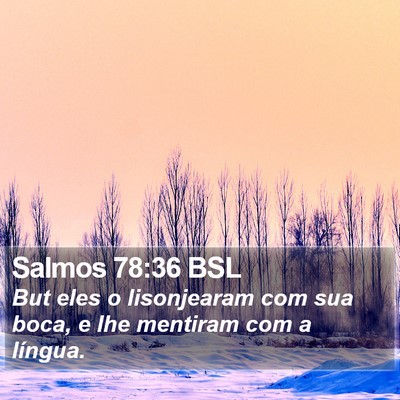 Salmos 78:36 BSL Bible Verse Image