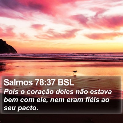 Salmos 78:37 BSL Bible Verse Image