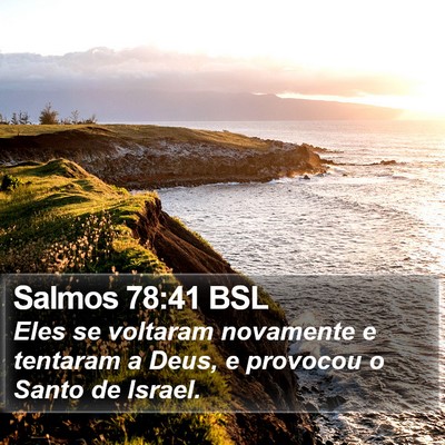 Salmos 78:41 BSL Bible Verse Image