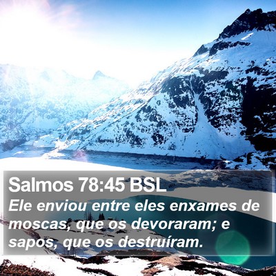 Salmos 78:45 BSL Bible Verse Image