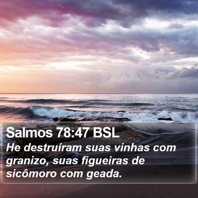 Salmos 78:47 BSL Bible Verse Image