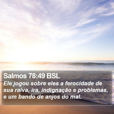Salmos 78:49 BSL Bible Verse Image