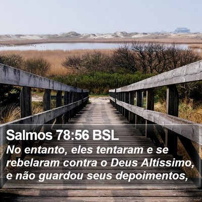 Salmos 78:56 BSL Bible Verse Image