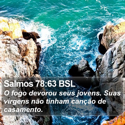 Salmos 78:63 BSL Bible Verse Image