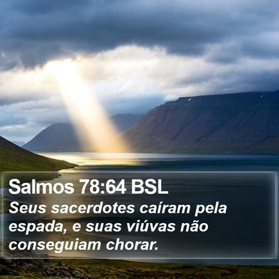 Salmos 78:64 BSL Bible Verse Image