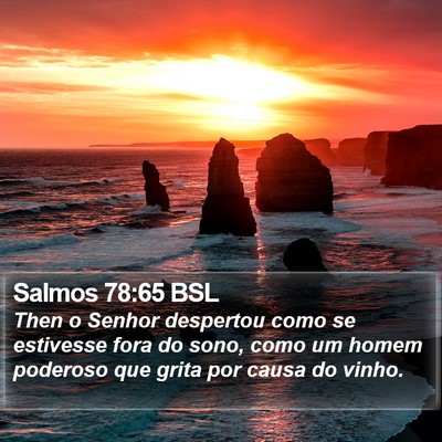 Salmos 78:65 BSL Bible Verse Image
