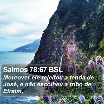 Salmos 78:67 BSL Bible Verse Image