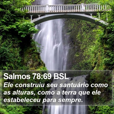 Salmos 78:69 BSL Bible Verse Image