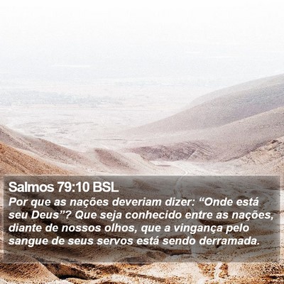 Salmos 79:10 BSL Bible Verse Image