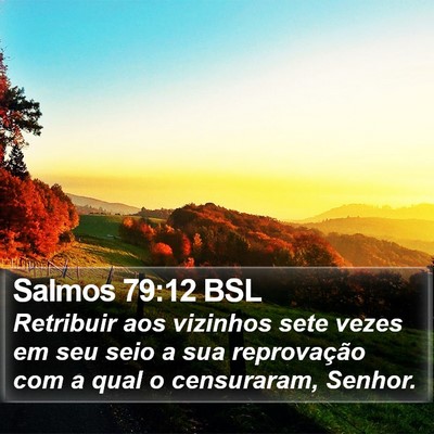 Salmos 79:12 BSL Bible Verse Image