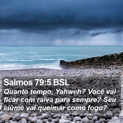 Salmos 79:5 BSL Bible Verse Image