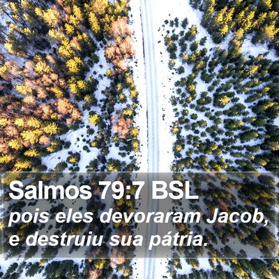 Salmos 79:7 BSL Bible Verse Image