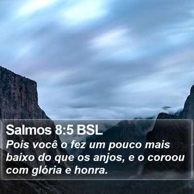 Salmos 8:5 BSL Bible Verse Image