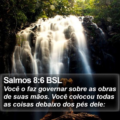 Salmos 8:6 BSL Bible Verse Image