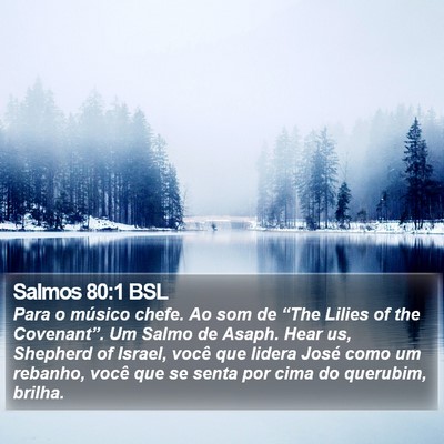 Salmos 80:1 BSL Bible Verse Image