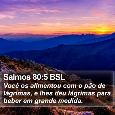 Salmos 80:5 BSL Bible Verse Image