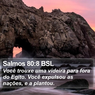 Salmos 80:8 BSL Bible Verse Image
