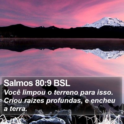 Salmos 80:9 BSL Bible Verse Image