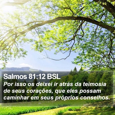 Salmos 81:12 BSL Bible Verse Image