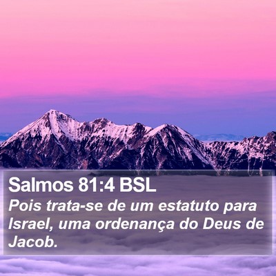 Salmos 81:4 BSL Bible Verse Image