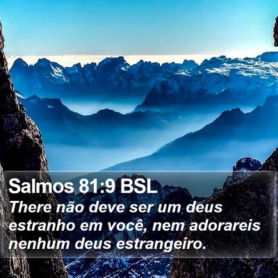 Salmos 81:9 BSL Bible Verse Image