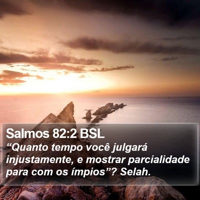 Salmos 82:2 BSL Bible Verse Image