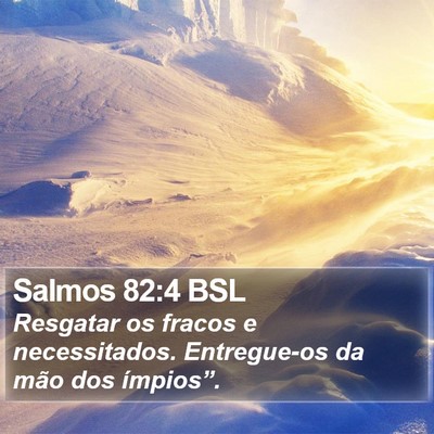 Salmos 82:4 BSL Bible Verse Image