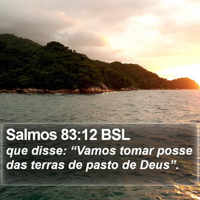 Salmos 83:12 BSL Bible Verse Image
