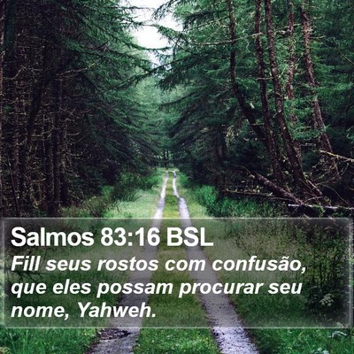Salmos 83:16 BSL Bible Verse Image