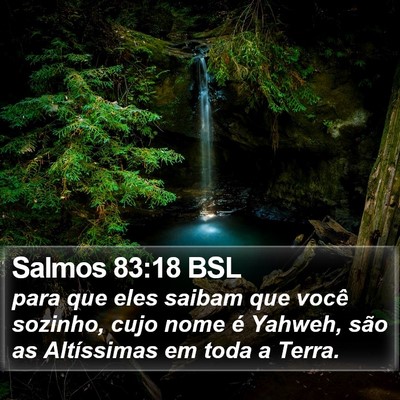 Salmos 83:18 BSL Bible Verse Image