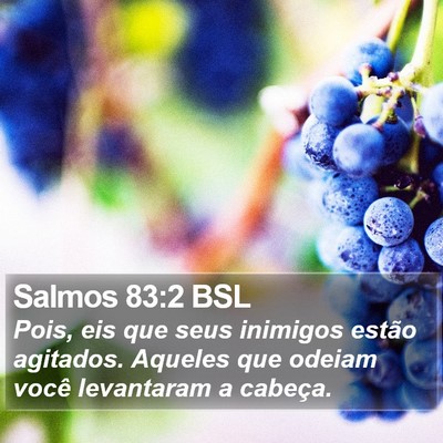 Salmos 83:2 BSL Bible Verse Image