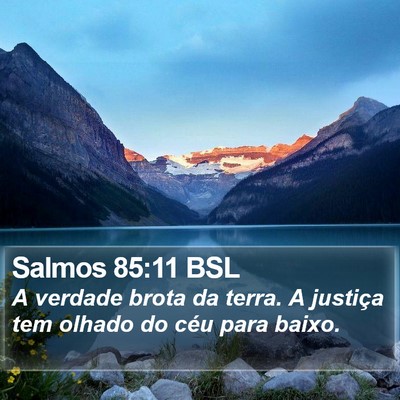 Salmos 85:11 BSL Bible Verse Image