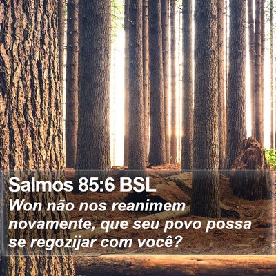 Salmos 85:6 BSL Bible Verse Image