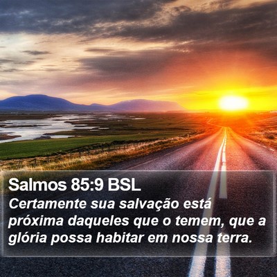 Salmos 85:9 BSL Bible Verse Image