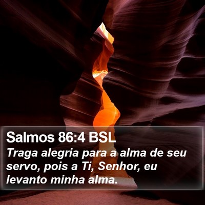 Salmos 86:4 BSL Bible Verse Image