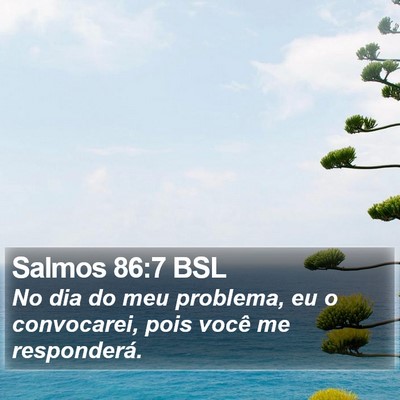 Salmos 86:7 BSL Bible Verse Image