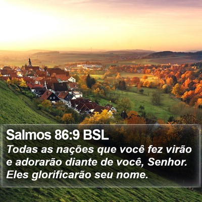 Salmos 86:9 BSL Bible Verse Image