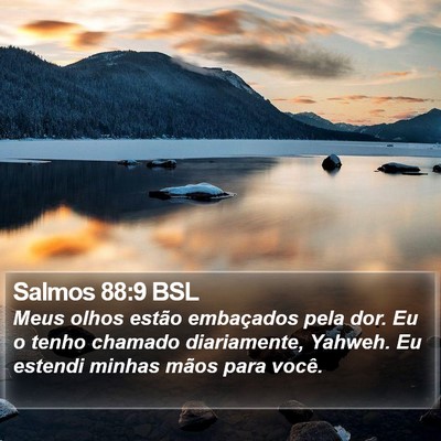 Salmos 88:9 BSL Bible Verse Image