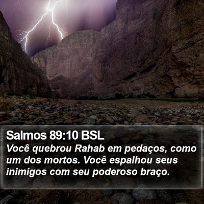 Salmos 89:10 BSL Bible Verse Image