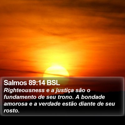 Salmos 89:14 BSL Bible Verse Image